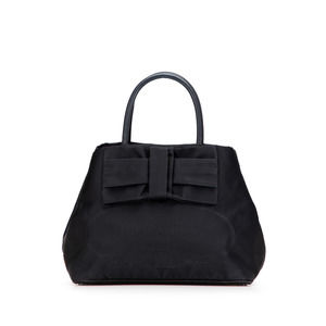 Pre-Loved Prada Tessuto Canapa Logo Bow Satchel